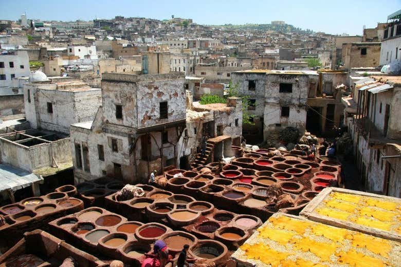 Fès, il suq dei tintori