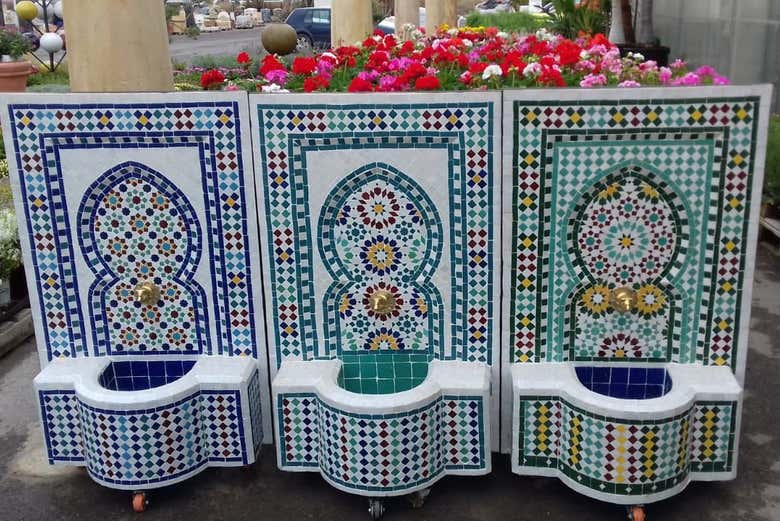 Delle fontane decorate da mosaici