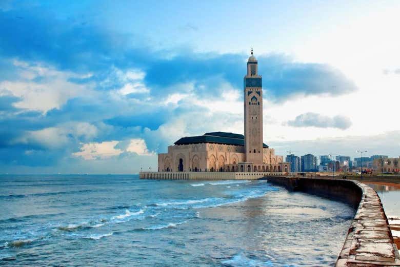 Panoramica sulla Moschea di Hassan II
